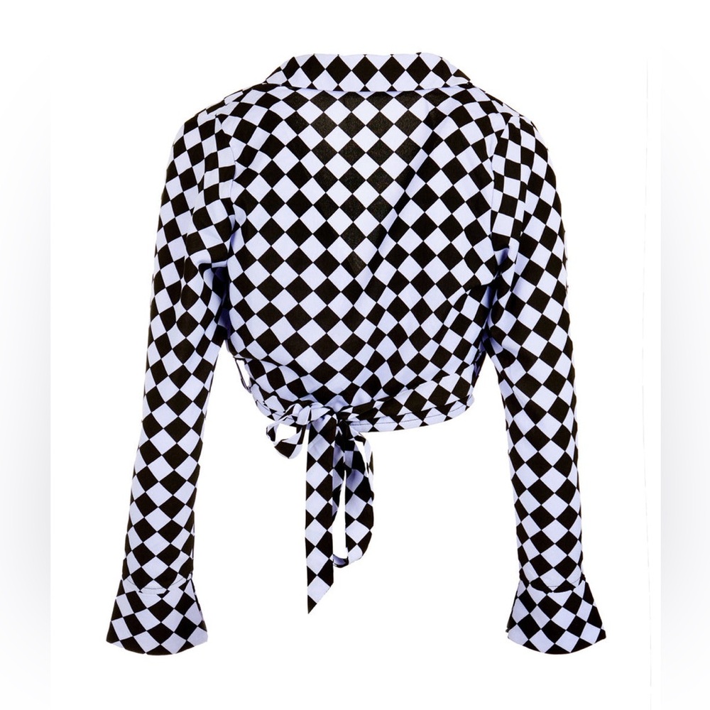 Disturbia Discordia Collared Wrap Top US 4 / UK 8 - Picture 8 of 10